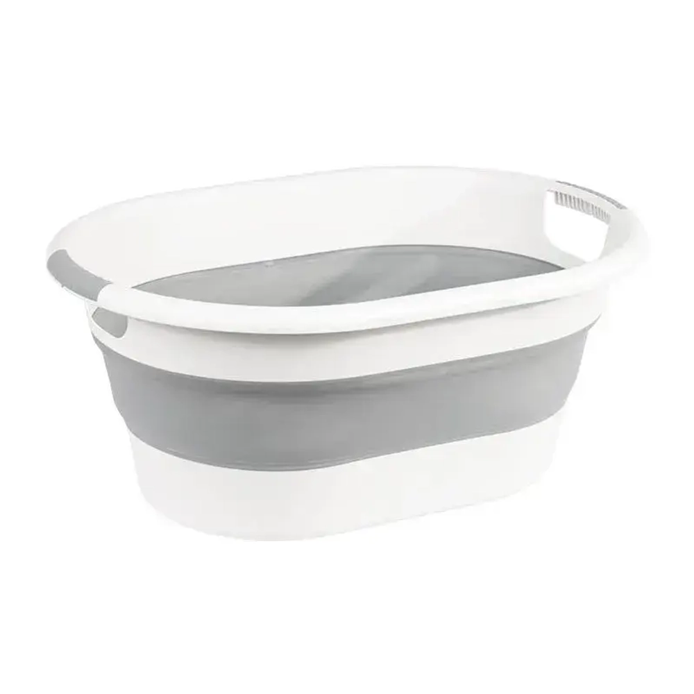 Таз овальный ФЛЕКС 25л складной Смоки