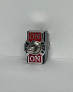 Тумблер (ON-OFF-ON) выключатель в металле на 6 контактов, TG (1 шт.)