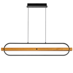 723337 Люстра LODI LED 36W 3240LM ЧЕРНЫЙ/ДЕРЕВО 3000K