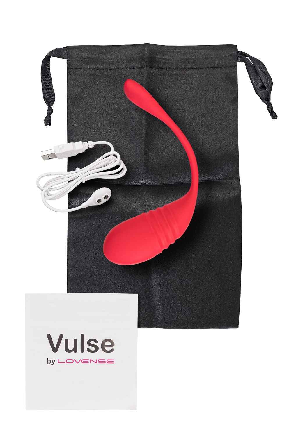 Красное силиконовое виброяйцо Vulse (Цвет: красный)