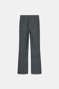 ZARA ЛЕГИНСЫ FLARE, СЕРЫЙ МЕЛАНЖ