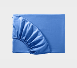 Простыня на резинке 140x200x30 Mollen васильково-синяя