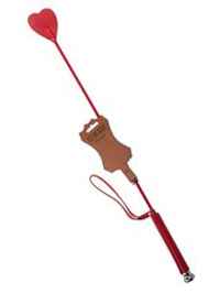 Красный стек с наконечником-сердечком - 60 см.