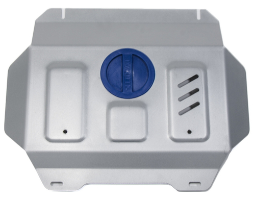 Защита радиатора и картера Rival (часть 2) для Toyota Fortuner II (V - 2.7; 2.8D) 4WD 2017-2020 2020-н.в./Toyota Hilux VIII (V - 2.4D; 2.8D) 4WD 2015-2018/Toyota Hilux VIII рестайлинг (V - 2.8D) 4WD 2018-2020 2020-н.в. (устанавл-ся совместно с 3.9501.1), штампованная, алюминий 4 мм, без крепежа, 3.9502.1