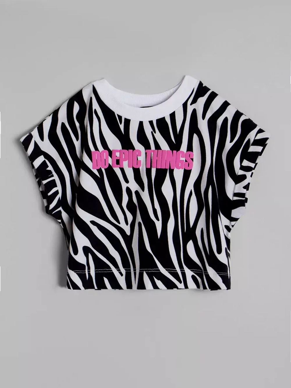 Костюм для девочки с принтом зебра