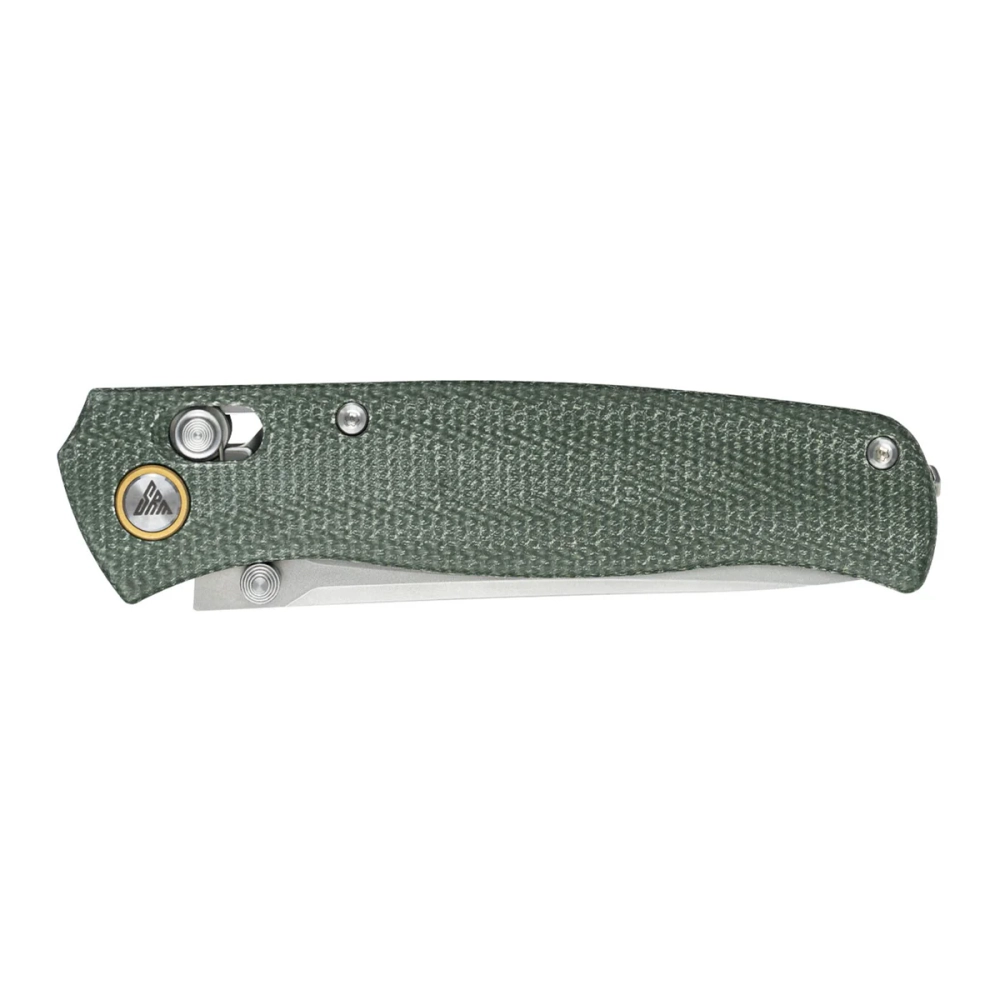 Нож складной SRM 255L-MG3 Medal Beadblast (140Cr Laminated, Green Micarta)