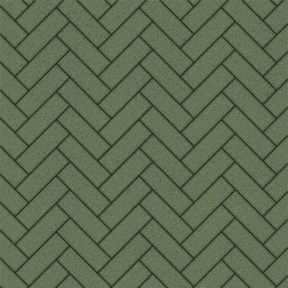 Тротуарная плитка ПАРКЕТ - Стандарт Зеленый