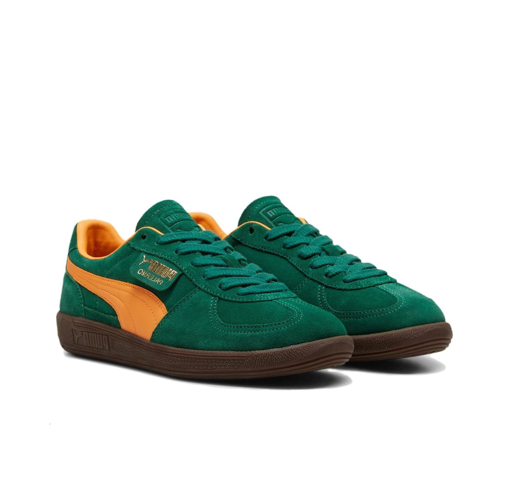 Кроссовки Puma Palermo 'College Green Mustard Yellow' 396463-05