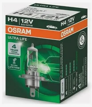 Автолампа H4 12V 60/55W P43t Osram  3200К ULTRA LIFE (64193ULT) шт ORIGINAL