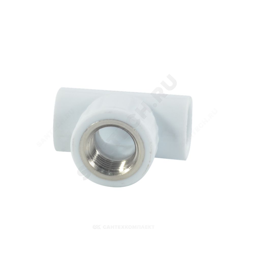 Тройник PP-R комбинированный белый Дн 25х1/2" ВР VALFEX 10127125