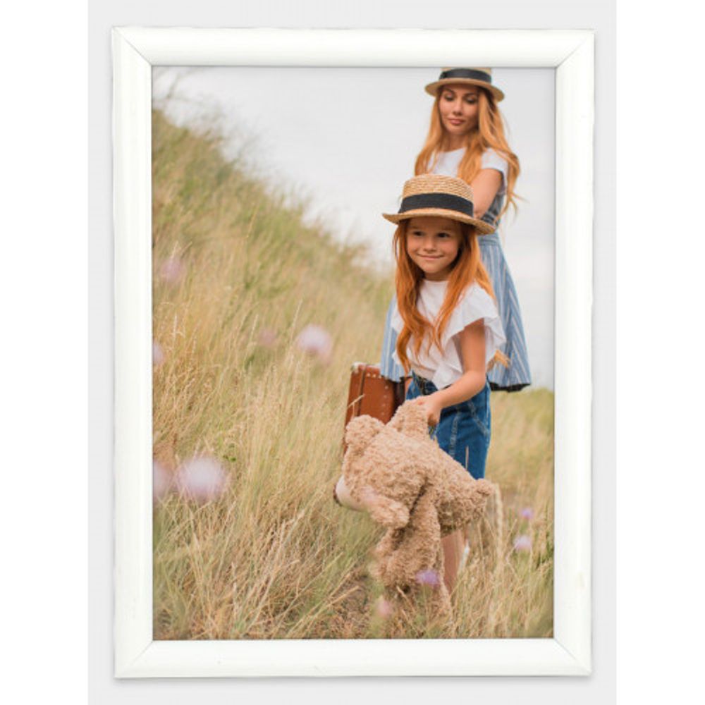 Фоторамка Image Art Радуга 30х40 пластиковая со стеклом белый | Image Art