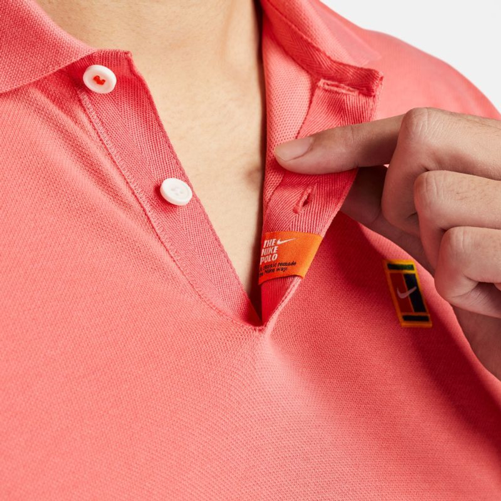 Мужское теннисное поло Nike Polo Dri-Fit Heritage Slim2 - sea coral