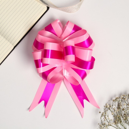 Бант-шар №5 розовый / фуксия