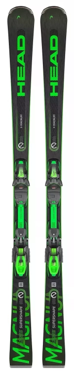 HEAD экспертные универсалы 313303 Supershape e-Magnum SW SF-PR black-neon green 170 см + крепления 100858 PRD 12 GW BR 85 [F]