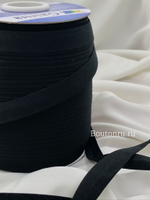 Косая бейка хлопок №081 черная GAMMA GK-15C 14-15 мм