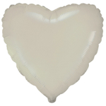 Шар фольгированный Сердце 46 см (Бежевый)