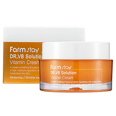 FarmStay Крем для лица с витаминами – Dr-V8 solution vitamin cream, 50мл