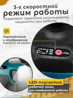 Набор Аккумуляторного Инструмента 3в1 Mkta. 21В 6 Ач / Шуруповерт, Гайковерт, Болгарка