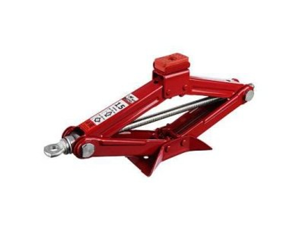 Домкрат механический ромбический 1,5т высота подъема 100-393мм резиновая площадка FALCO
