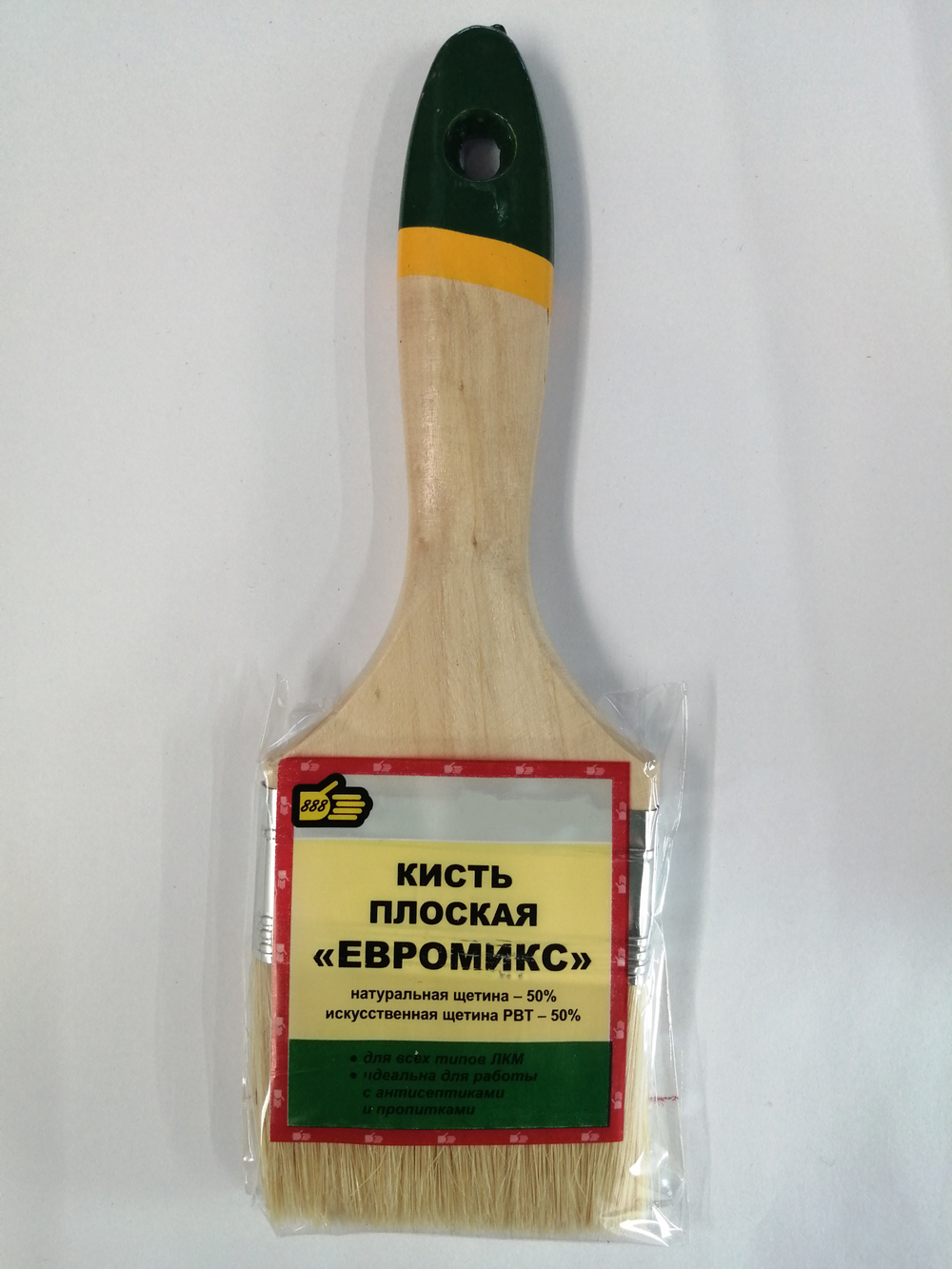 Кисть плоская из смесовой щетины 2,0" ЕвроМикс