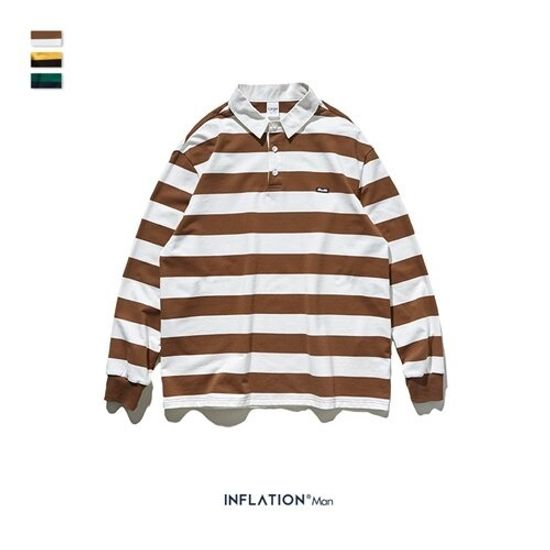 Рубашка INF поло Stripes(white)