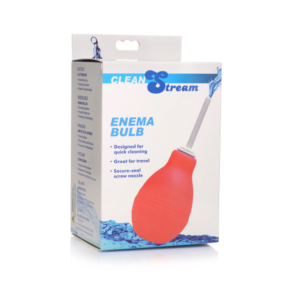 XR Brands CleanStream Enema Bulb Red – компактный анальный душ-груша 236 мл
