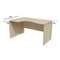 Континент-Про Стол криволинейный СК140L , Ясень Шимо светлый 1400х900х750