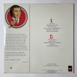 Винтажная виниловая пластинка LP The Best Of Paul Anka (Canada 1984)