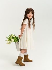 Платье с воланами "Тофу"