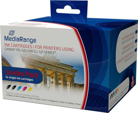 Картриджи MRCP520C521 - Dye-based ink - Photo black,Photo cyan,Photo magenta,Photo yellow - Canon - Pixma IP3600 - 4600 - 4600X - 4700 - MP 540 - 550 - 560 - 620 - 630 - 640 - 980 - 990 - MX860 - 870 - 5 pc(s) - Inkjet printing