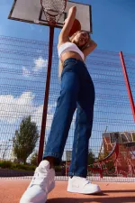 Джинсы Miracle Apparel 2355 Slim Straight женские dark blue