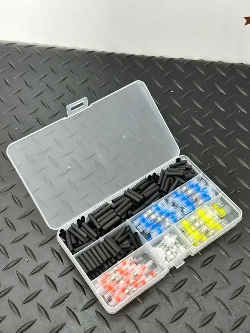 Термоусадка для проводов с клеевым слоем и припоем, Термоусадка с припоем, набор 300 штук