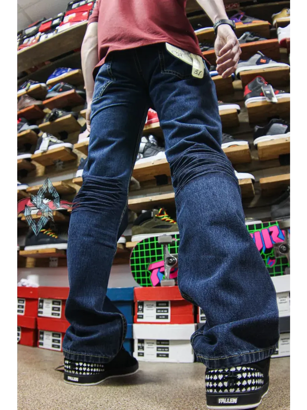 Джинсы прямые трубы Chad Muska Savitar