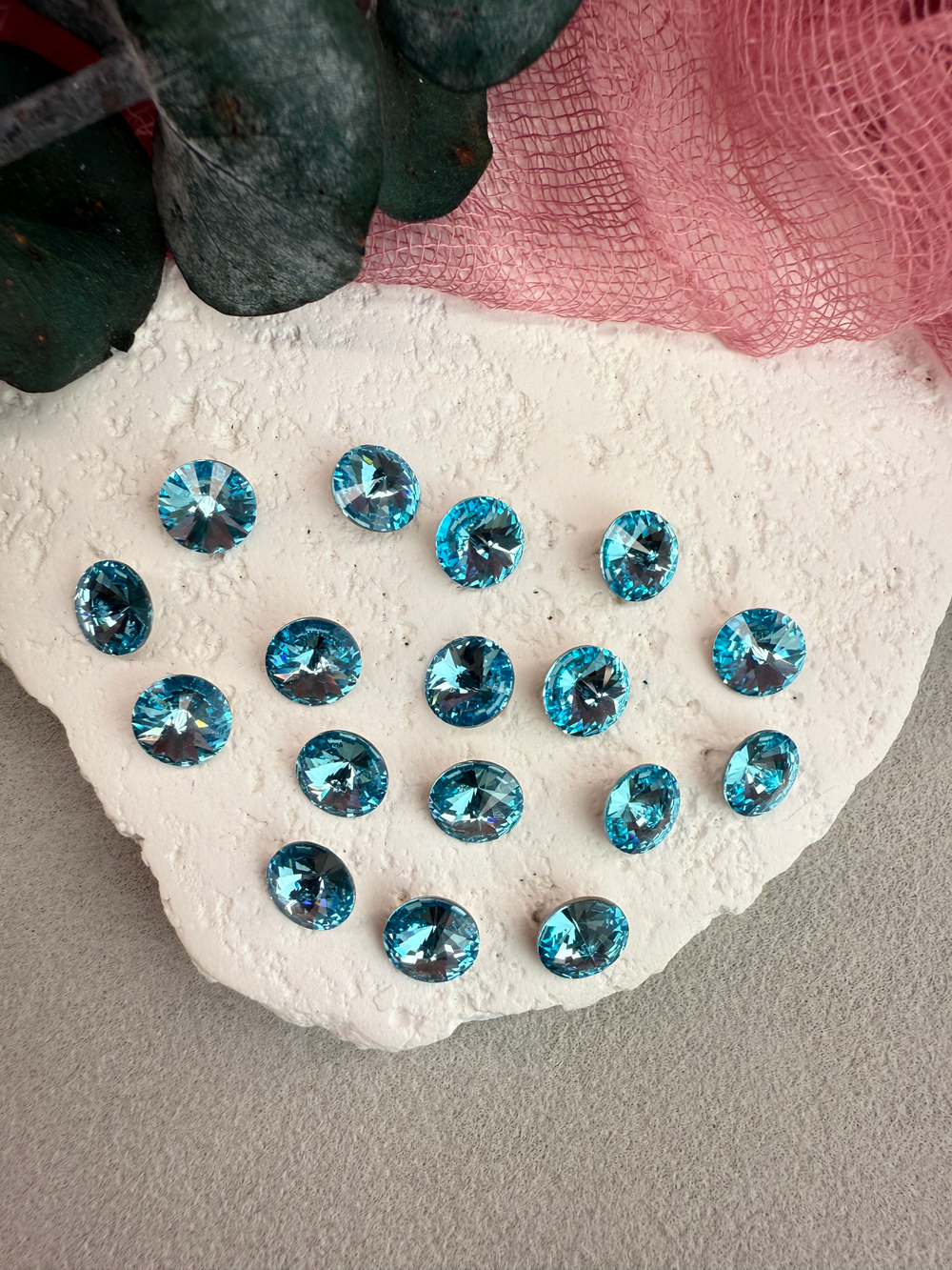 Риволь Rivoli 8 мм, Dark aquamarine