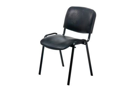 Стул офисный Изо (м/к черный, винилискожа)