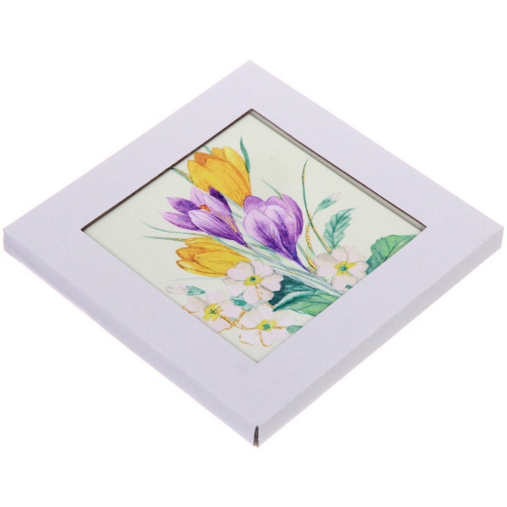 Подставка керамическая 16*16 см «Натюрморт» Тюльпаны
