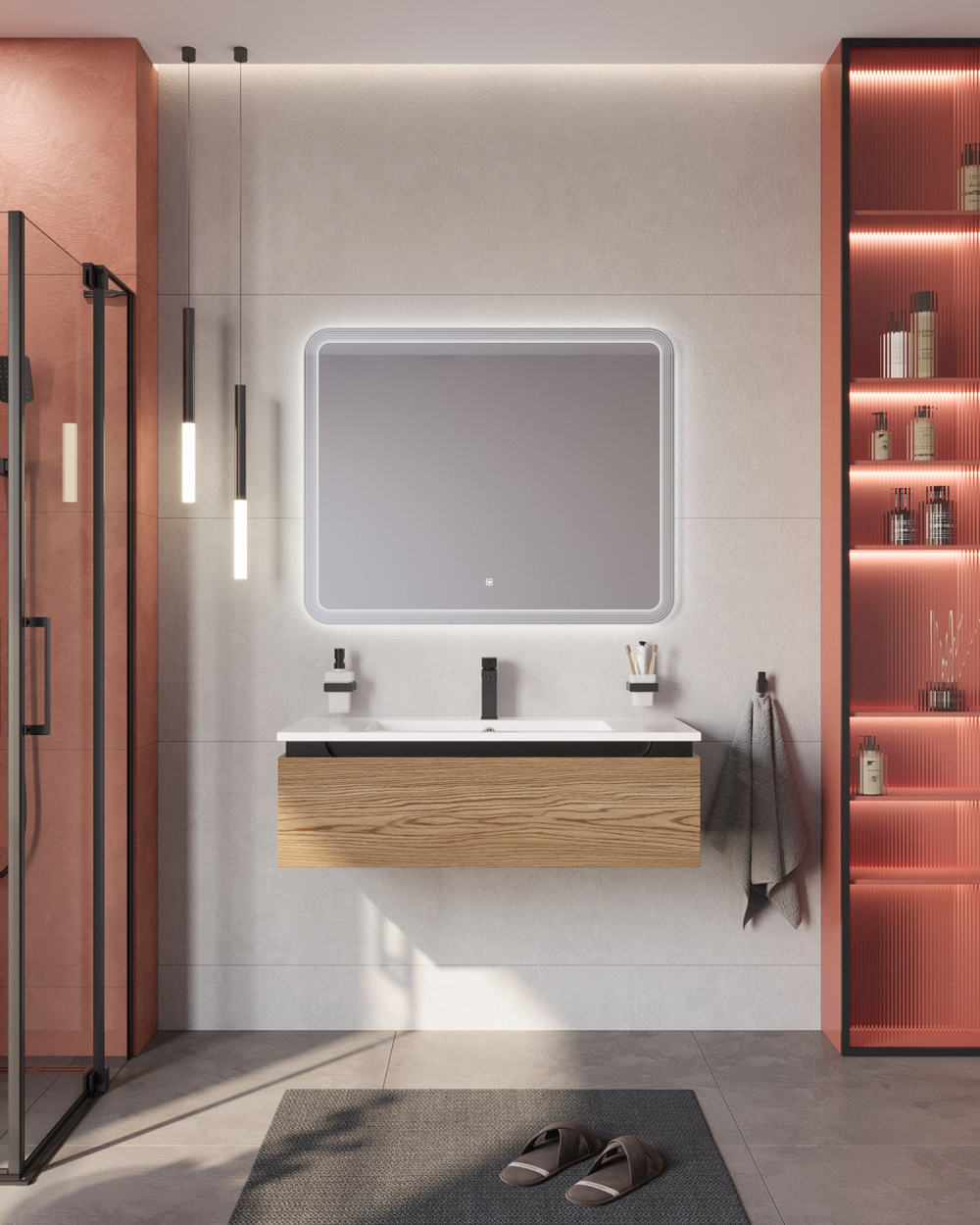 Мебель для ванной Cezares SLIDER 100 Дуб Тангент SLIDER-1000-1C-SO-RT-P