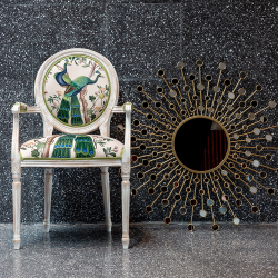 Полукресло Объект мечты Индокитайский зелёный павлин