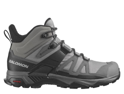 Кроссовки для бега мужские Salomon X Ultra 4 Mid Gore-Tex M бежево-серые