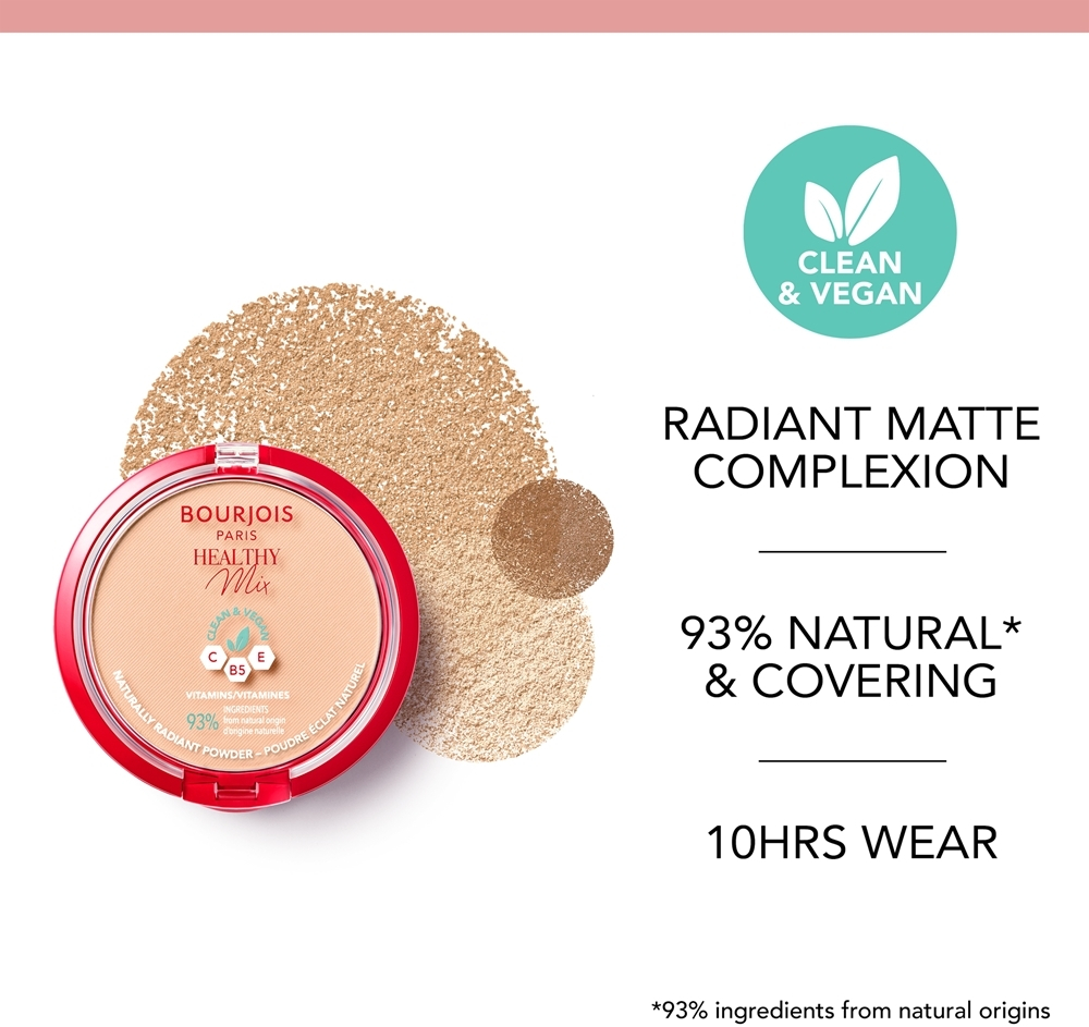 Bourjois Healthy Mix - Матирующая пудра для сияния кожи, 10 g