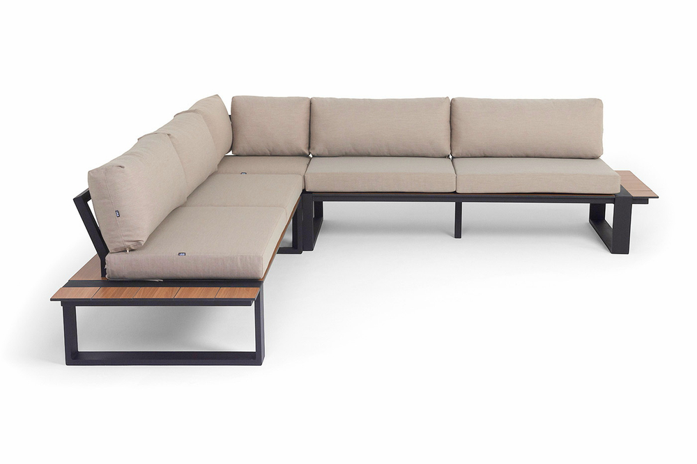 "Тулон" угловой модульный диван, каркас из алюминия