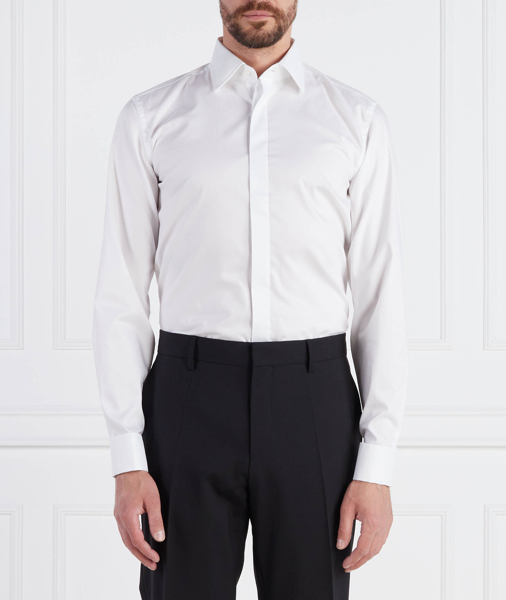 Рубашка H-HANK-TUX1-DC-224 BOSS BLACK - белый(50480093)