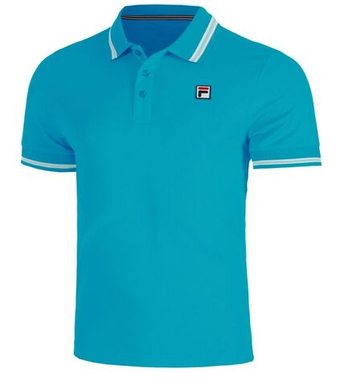 Мужское теннисное поло Fila Polo Piro - Бирюзовый