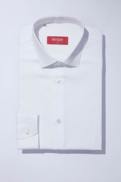 Сорочка детская VESTER цвет белый, длинный рукав, хлопок/пэ 94014 68