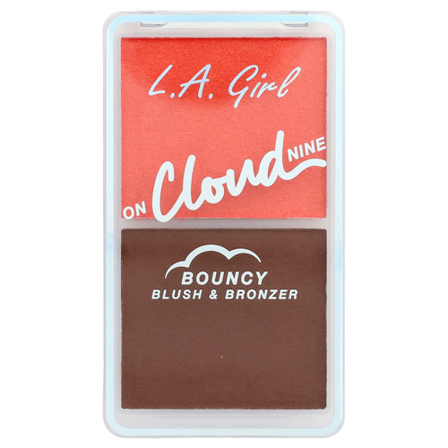 L.A. Girl, On Облако Nine, упругие румяна и бронзер, GBL499 Coral Bliss, 6 г (0,21 унции)