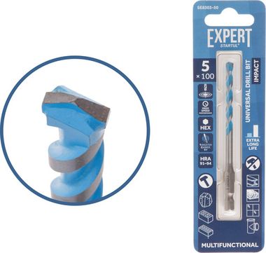 Сверло универсальное  5x100 мм MultiFunctional EXPERT STARTUL