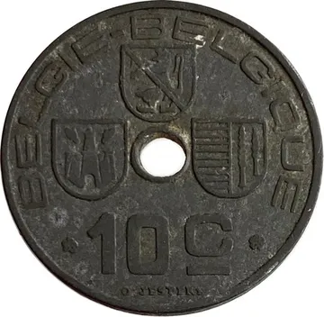 10 сантимов 1941-1946 Бельгия (BELGIE - BELGIQUE)