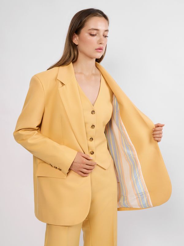ПИДЖАК OVERSIZE ЦВЕТ КУРКУМА