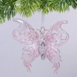 Подвеска «Волшебная бабочка» 10*11 см, Розовый