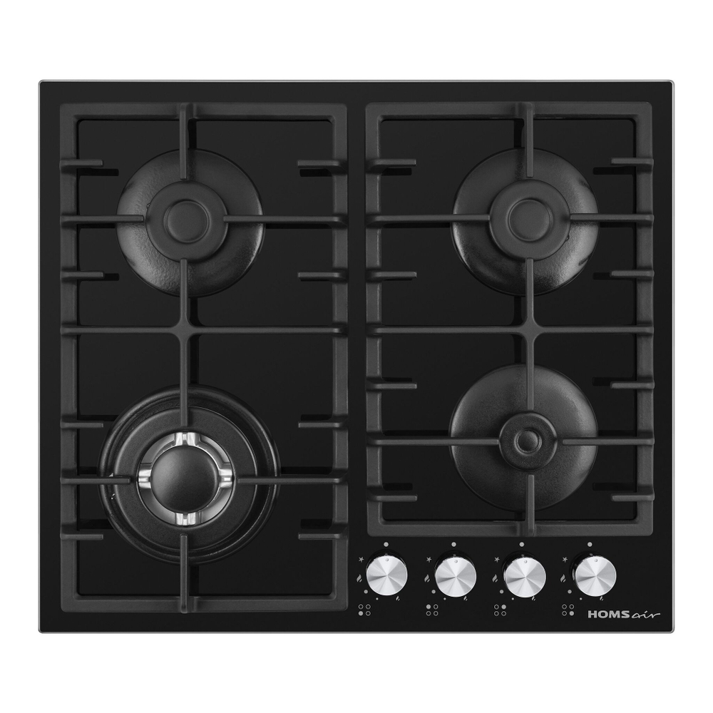 Газовая варочная панель HOMSair HGG646BK фото 2